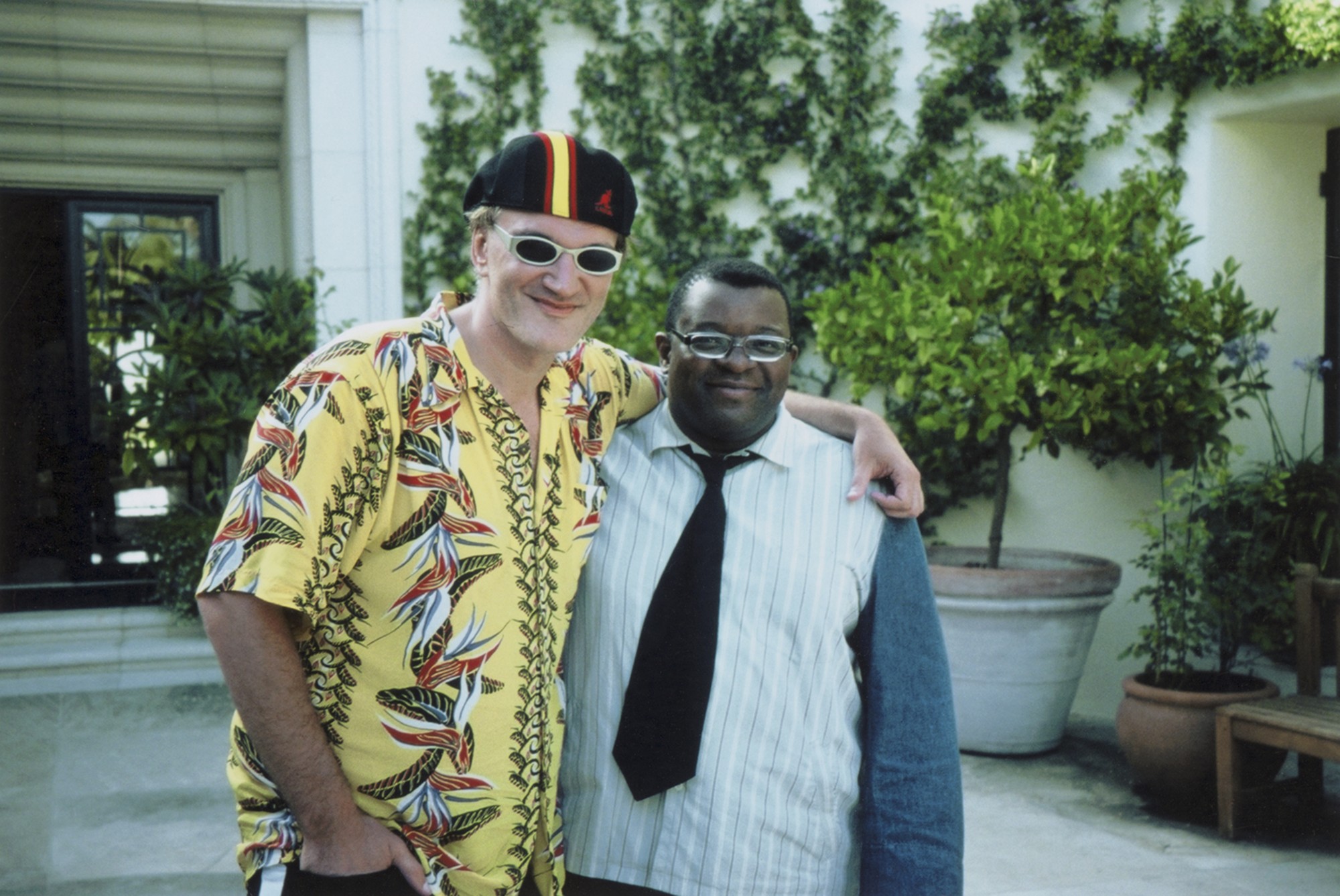 Isaac Julien and Quentin Tarantino on BaadAsssss Cinema film set