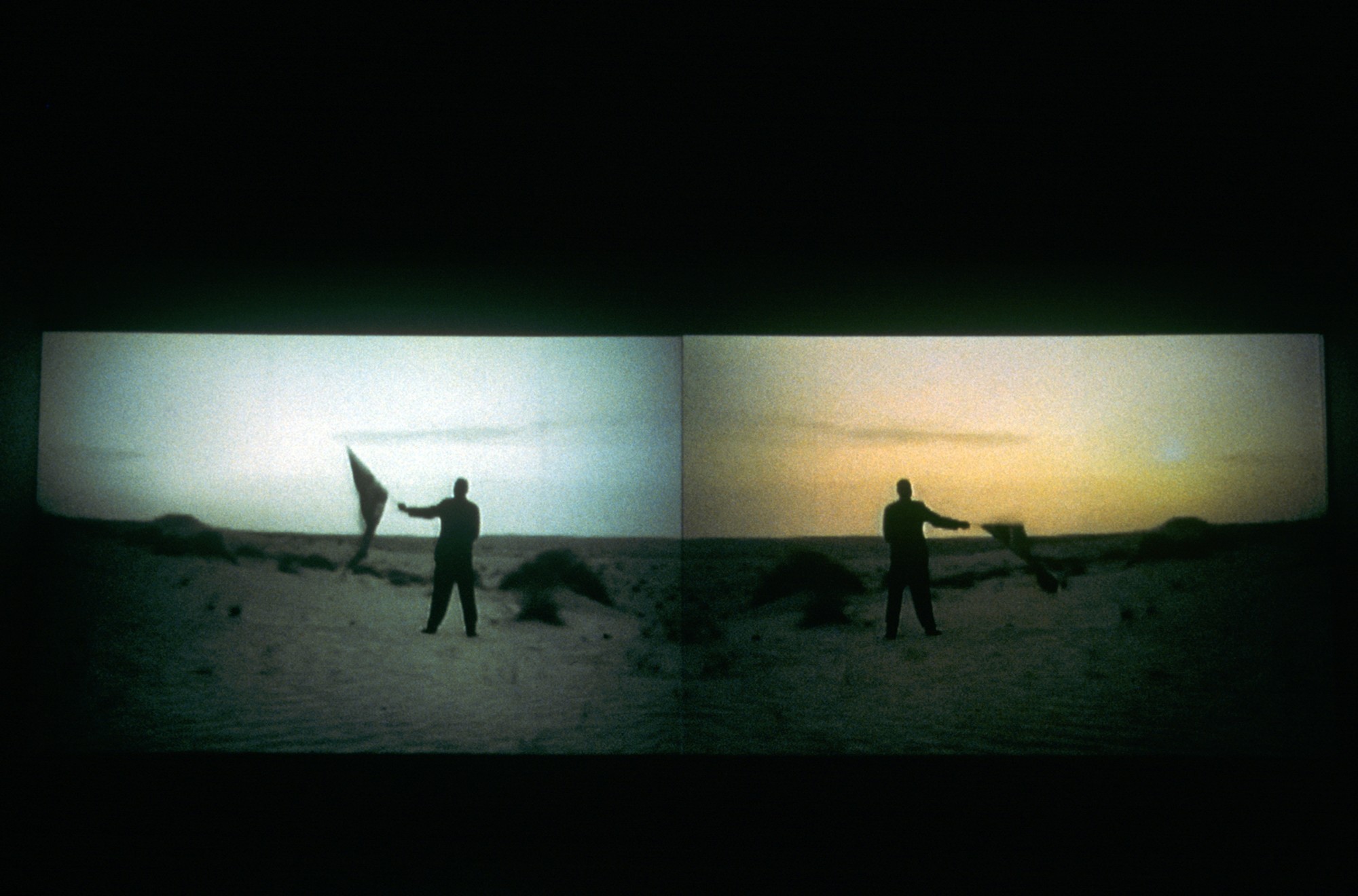 Oxford Brookes University Museum, 1999  4'53'', two-screen installation, 35mm film transferred to digital, sound