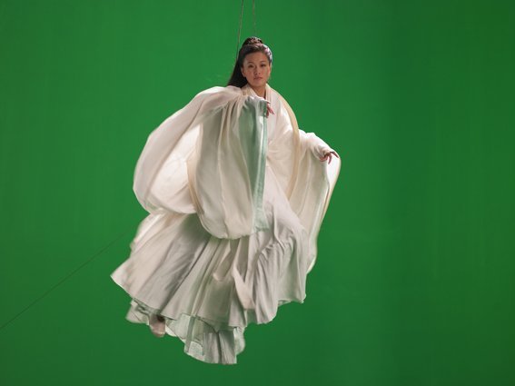 Isaac Julien, Green Screen Goddess (Ten Thousand Waves), 2010