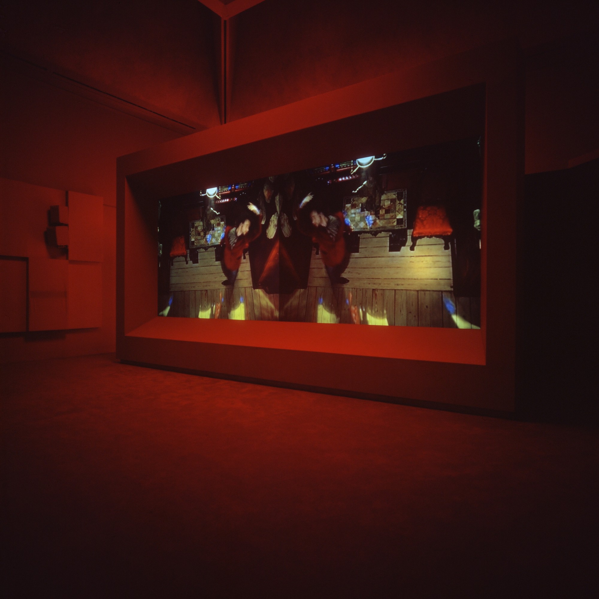 Turner Prize 2001. Tate Britain, London  7', double-screen projection, 16mm film transferred to digital, colour, sound